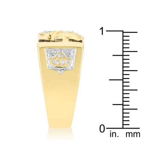 Cubic Zirconia Eagle Men's Ring