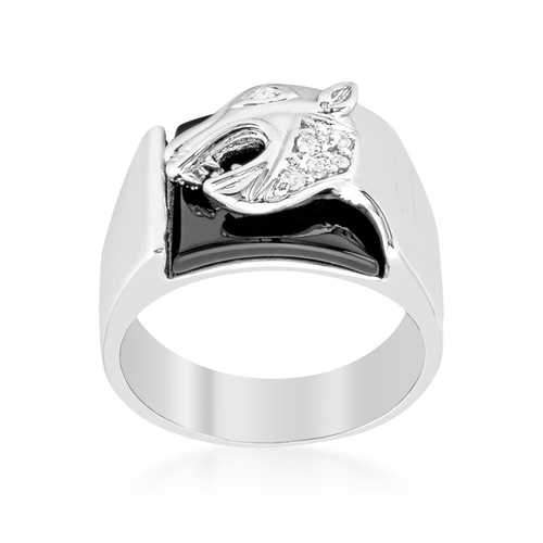 Onyx Panther Men's Ring