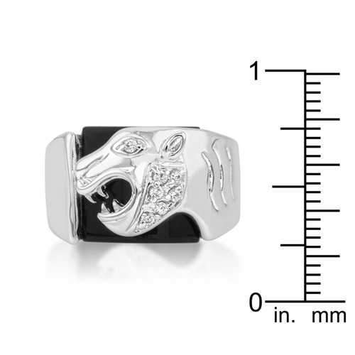 Onyx Panther Men's Ring