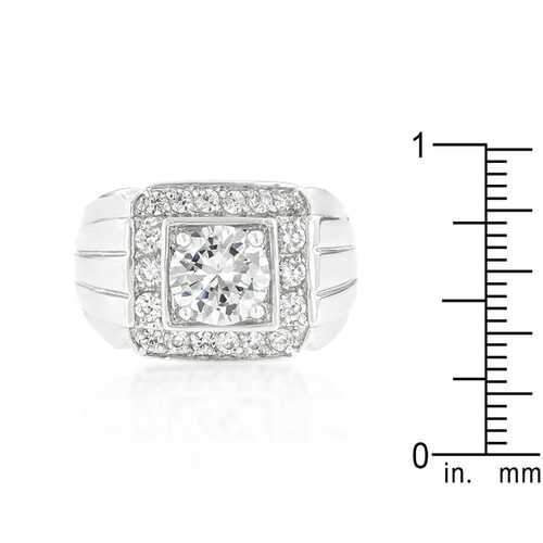 Pave Mens Cubic Zirconia Ring