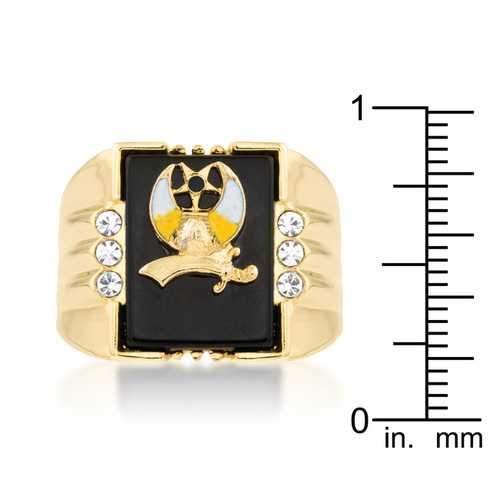 3-Stone Shriners Men's Ring