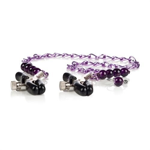 Purple Chain Nipple Clamps