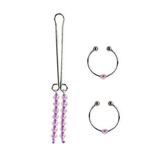 Intimate Play Nipple & Clitoral Non-Piercing Jewelry - Amethyst