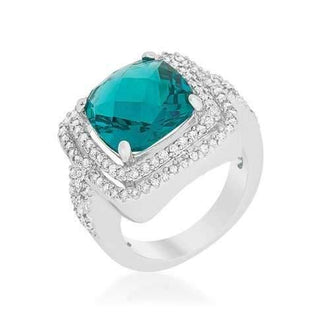 Candy Aqua Cocktail Ring (size: 05) R08384R-C32-05