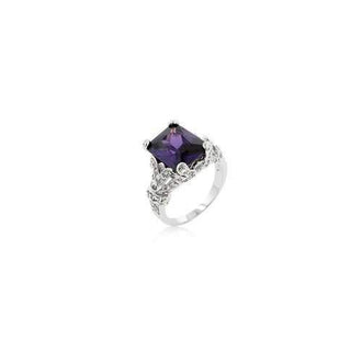 Amethyst Purple Princess Ring (size: 05) R07434R-C20-05