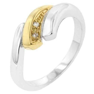 Two-tone Swirl Ring (size: 05) R08100T-C01-05