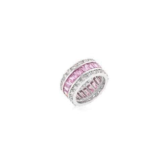 Triple Row Pink Eternity Ring (size: 06) R07234R-C12-06