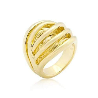 Golden Illusion Fashion Ring (size: 06) R08272G-V00-06