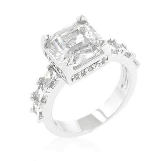 Asscher Cut Engagement Ring (size: 06) R07706R-C01-06