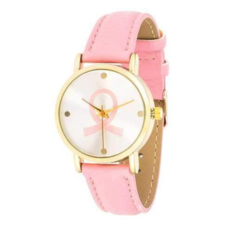 Breast Cancer Awareness Watch with Pink Band