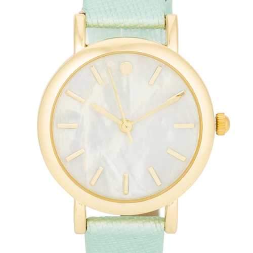 Mint Leather Watch