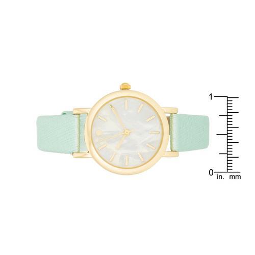 Mint Leather Watch