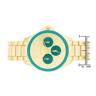 Chrono Gold Metal Watch