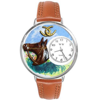 Horse Head Watch in Silver (Large)