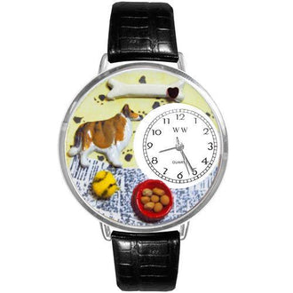 Collie Watch in Silver (Large)