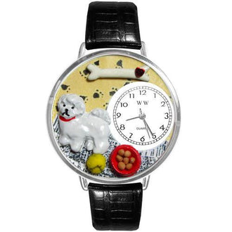 Bichon Watch in Silver (Large)