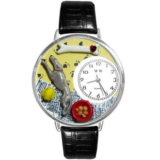 Greyhound Watch in Silver (Large)