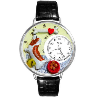 Basset Hound Watch in Silver (Large)