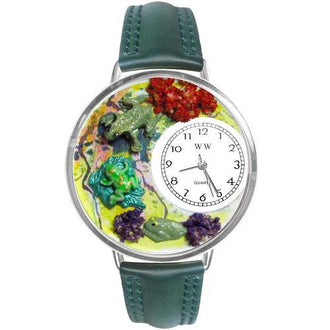 Frogs Watch in Silver (Large)