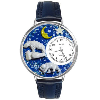 Polar Bear Watch in Silver (Large)