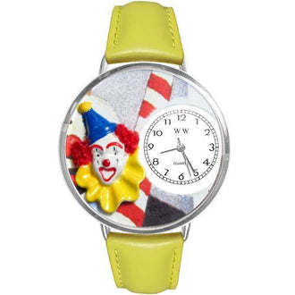 Clown Face Watch in Silver (Large)