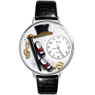 Tap Dancing Watch in Silver (Large)