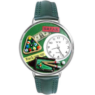 Billiards Watch in Silver (Large)