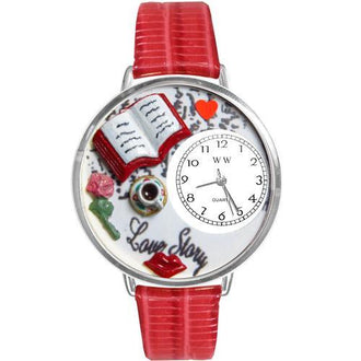 Love Story Watch in Silver (Large)