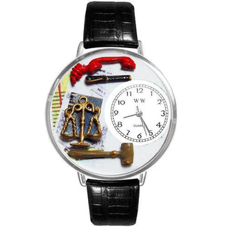 Lawyer Watch in Silver (Large)