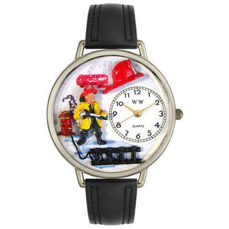 Firefighter Watch in Silver (Large)