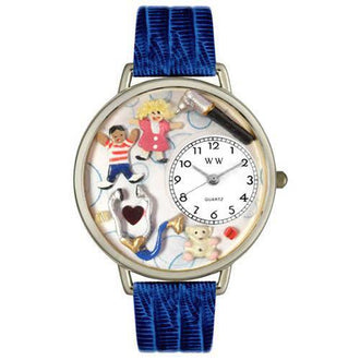 Pediatrician Watch in Silver (Large)