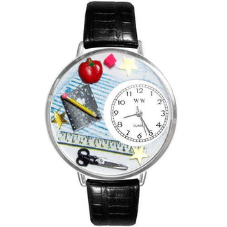 Teacher Watch in Silver (Large)