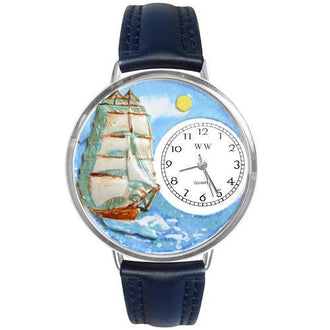 Sailing Watch in Silver (Large)