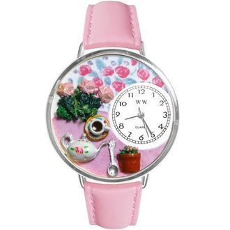 Tea Roses Watch in Silver (Large)