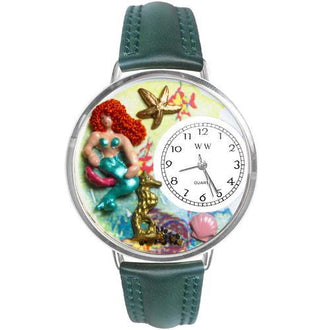 Mermaid Watch in Silver (Large)