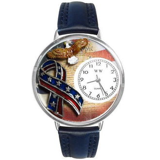 American Patriotic Watch in Silver (Large)