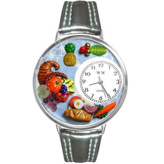 Holiday Feast Watch in Silver (Large)