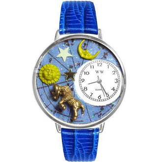 Aries Watch in Silver (Large)